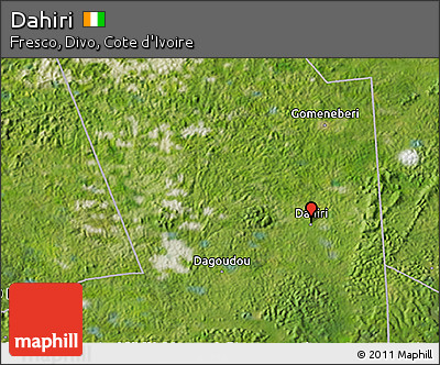 Satellite 3D Map of Dahiri