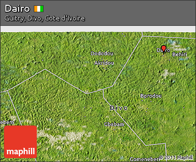 Satellite 3D Map of Dairo