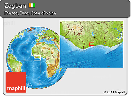Physical Location Map of Zegban