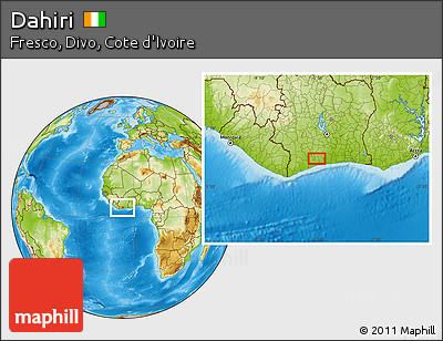 Physical Location Map of Dahiri