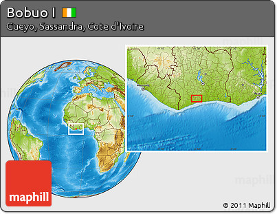 Physical Location Map of Bobuo I