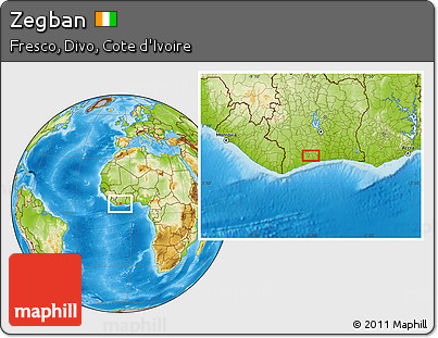 Physical Location Map of Zegban