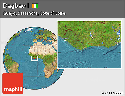 Satellite Location Map of Dagbao I