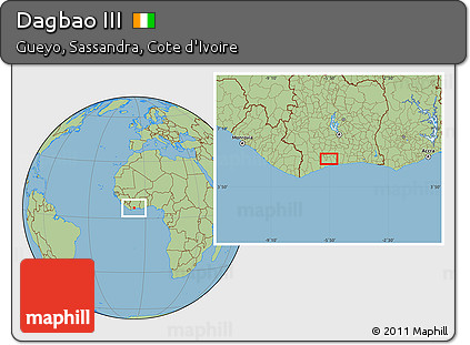 Savanna Style Location Map of Dagbao III