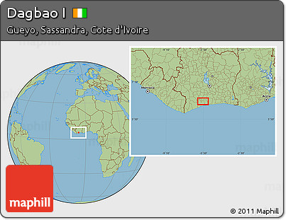 Savanna Style Location Map of Dagbao I