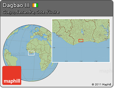 Savanna Style Location Map of Dagbao III