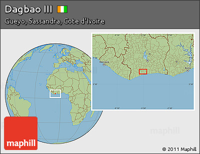 Savanna Style Location Map of Dagbao III