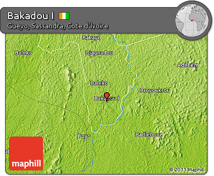 Physical Map of Bakadou I