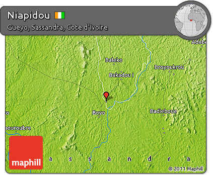Physical Map of Niapidou