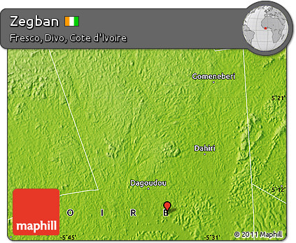 Physical Map of Zegban