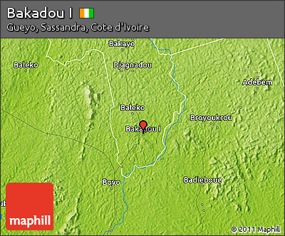 Physical Map of Bakadou I