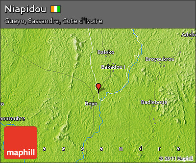 Physical Map of Niapidou