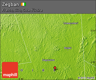 Physical Map of Zegban