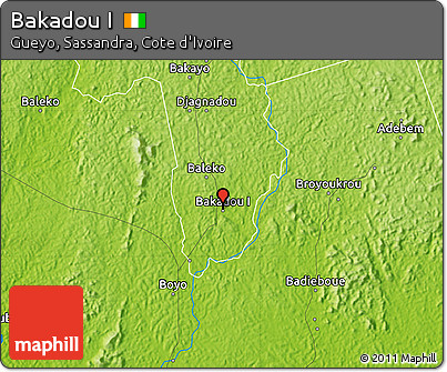 Physical Map of Bakadou I