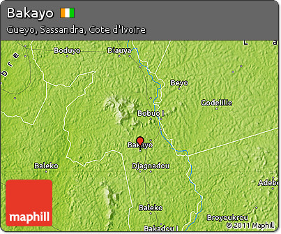 Physical Map of Bakayo