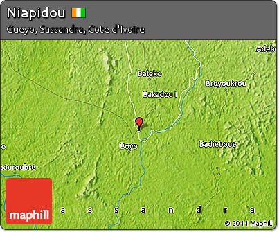 Physical Map of Niapidou