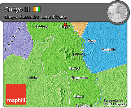 Political Map of Guéyo III