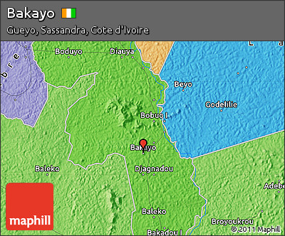 Political Map of Bakayo