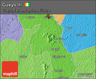Political Map of Guéyo III
