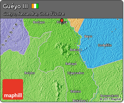 Political Map of Guéyo III