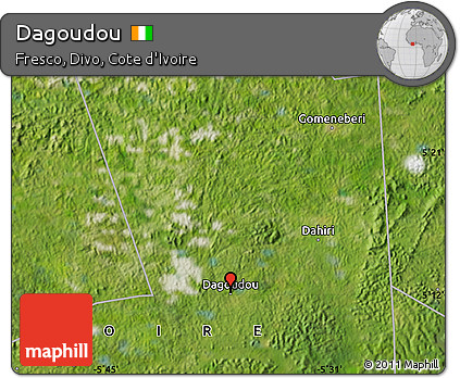 Satellite Map of Dagoudou
