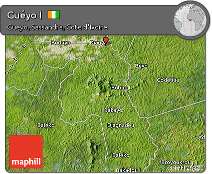 Satellite Map of Guéyo I