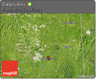 Satellite Map of Dagoudou