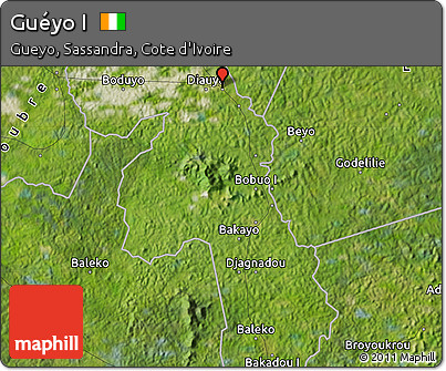 Satellite Map of Guéyo I