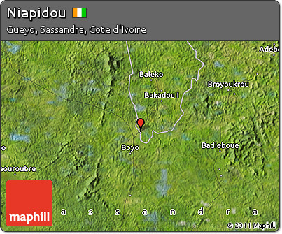 Satellite Map of Niapidou