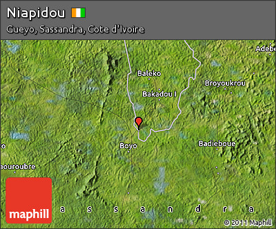 Satellite Map of Niapidou