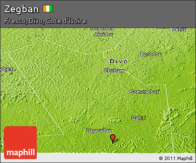 Physical Panoramic Map of Zegban