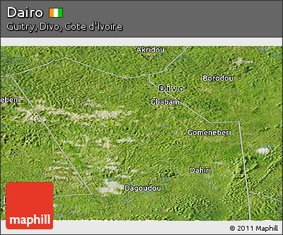 Satellite Panoramic Map of Dairo