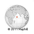 Outline Map of the Area around 5° 25' 24" N, 60° 25' 29" E, rectangular outline