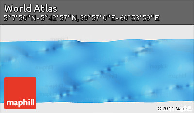 Physical Panoramic Map of the Area around 5° 25' 24" N, 60° 25' 29" E