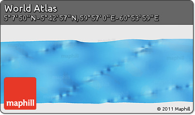 Physical Panoramic Map of the Area around 5° 25' 24" N, 60° 25' 29" E