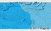 Political 3D Map of the area around 5° 25' 24" N, 63° 40' 30" W