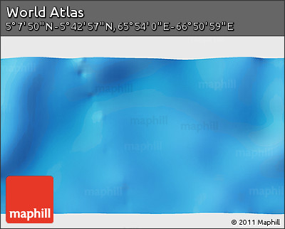 Physical 3D Map of the Area around 5° 25' 24" N, 66° 22' 30" E