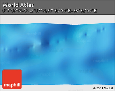 Physical 3D Map of the Area around 5° 25' 24" N, 68° 4' 29" E