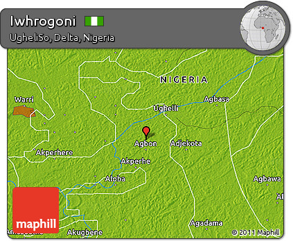 Physical 3D Map of Iwhrogoni