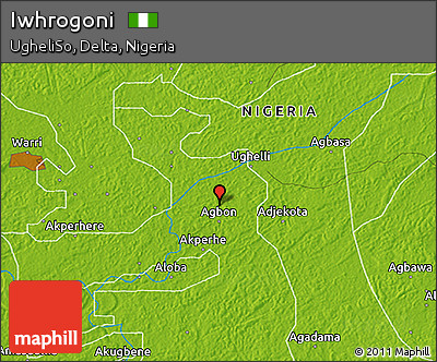 Physical 3D Map of Iwhrogoni