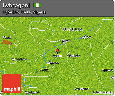 Physical 3D Map of Iwhrogoni