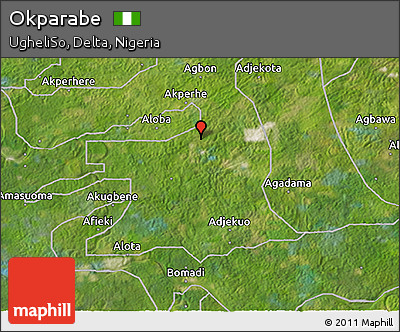 Satellite 3D Map of Okparabe