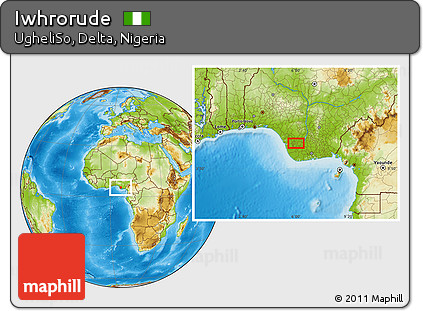 Physical Location Map of Iwhrorude