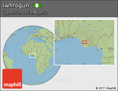 Savanna Style Location Map of Iwhrogun