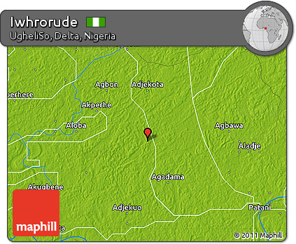 Physical Map of Iwhrorude