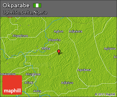 Physical Map of Okparabe