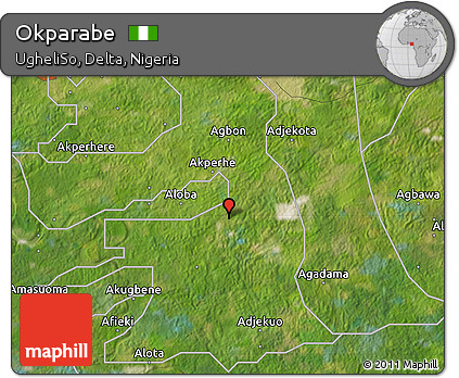 Satellite Map of Okparabe