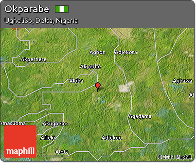Satellite Map of Okparabe