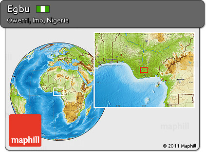 Physical Location Map of Egbu