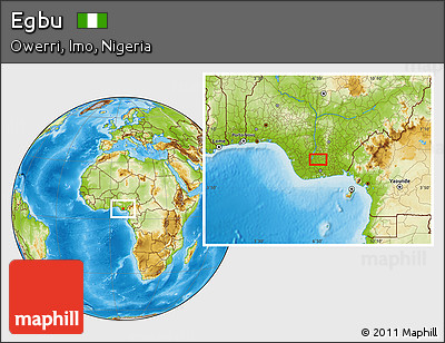 Physical Location Map of Egbu